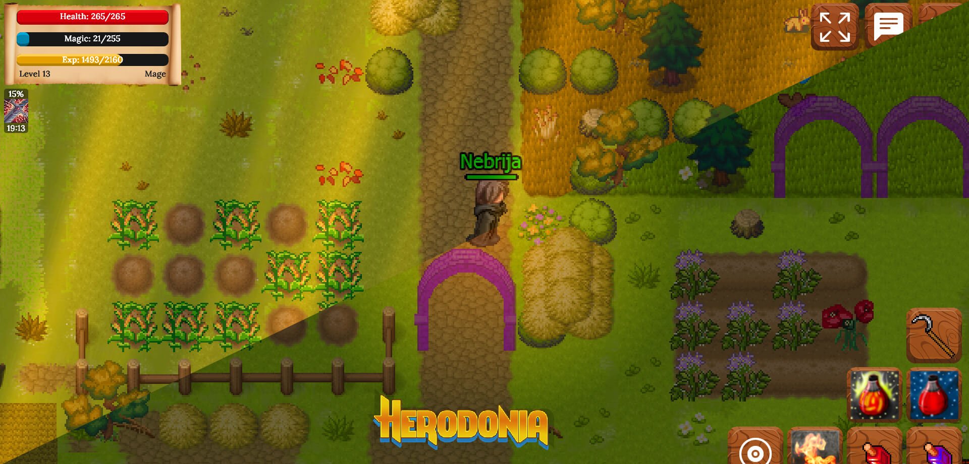 Herodonia’s MMORPG autumn color theme and other changes! 0.7.0 ver